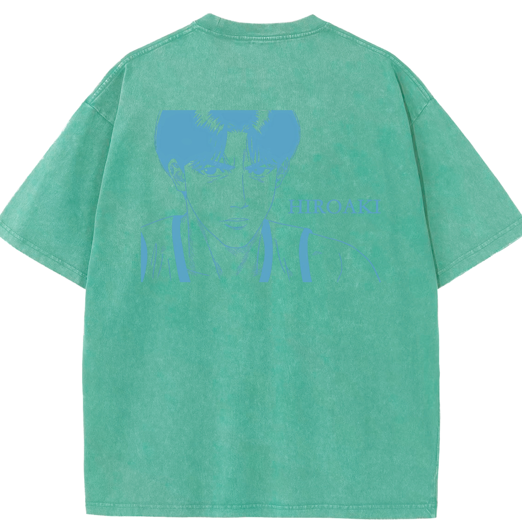 SLAM DUNK／スラムダンク 綿100% ヴィンテージ風 半袖Tシャツ（背面プリント）